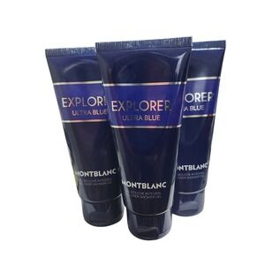 Montblanc Explorer Ultra Blue All-Over Shower Gel‎ Set of 3 (3.3oz / 100ml Each)